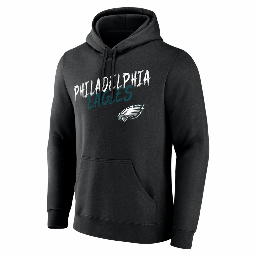 Philadelphia Eagles Hustle Personalized Name & Number Hoodie - Black Hoodies