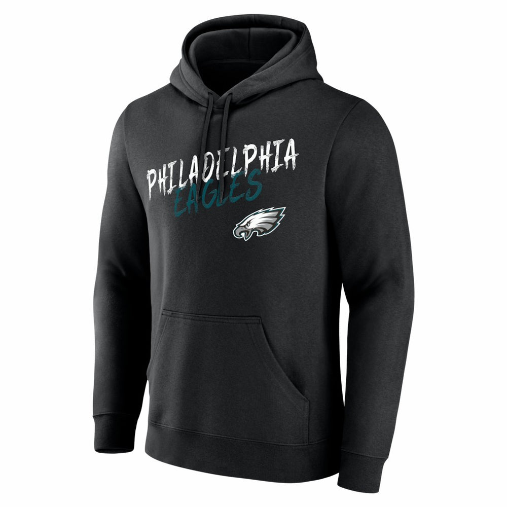 Philadelphia Eagles Hustle Personalized Name & Number Hoodie - Black Hoodies