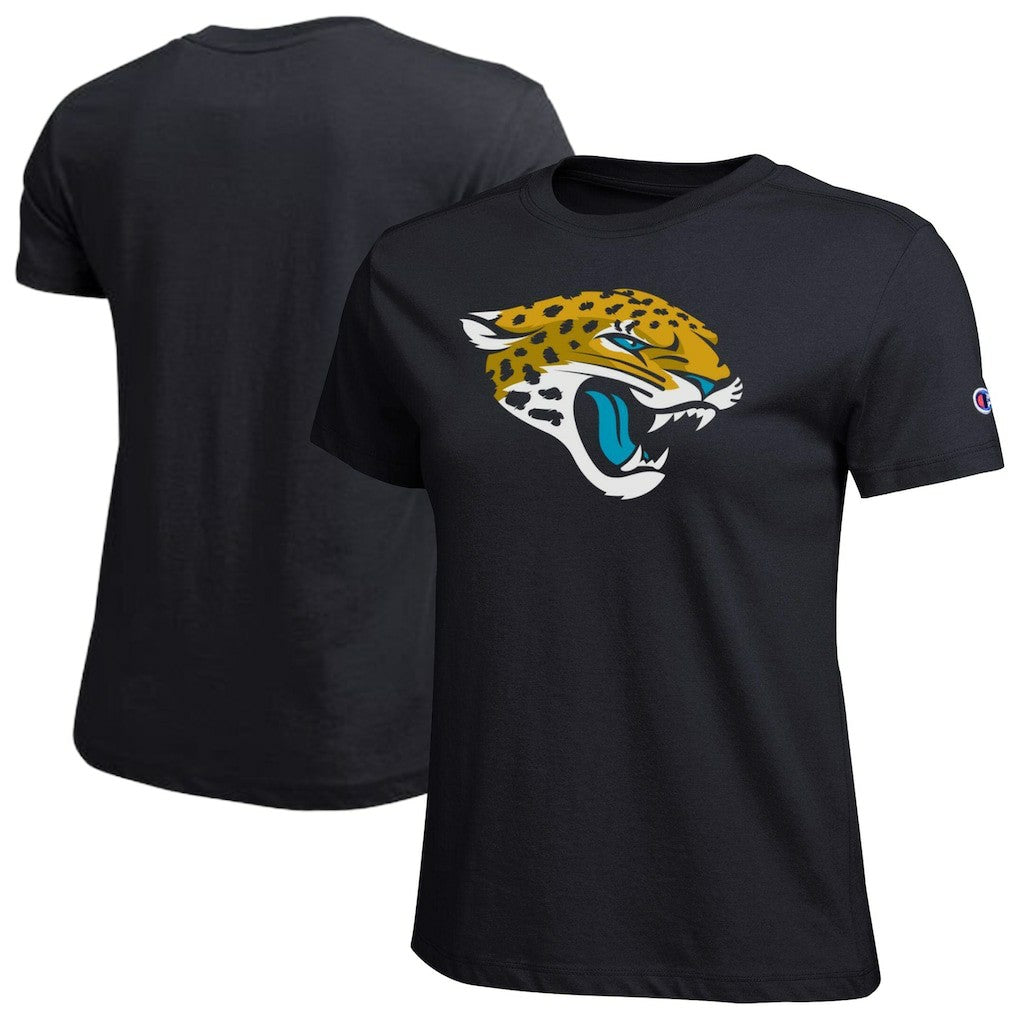 Jacksonville Jaguars Champion Women's Logo T-Shirt - Black T-shirts