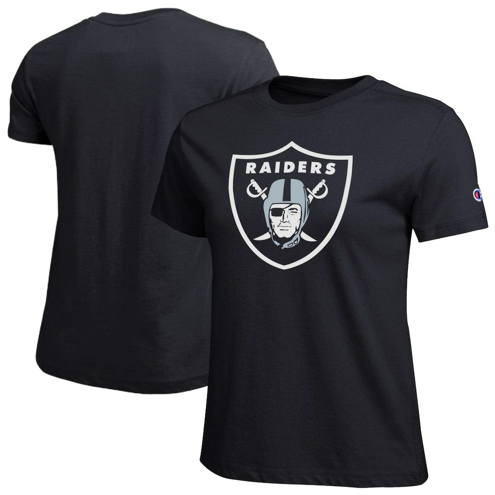 Las Vegas Raiders Champion Women's Logo T-Shirt - Black T-shirts