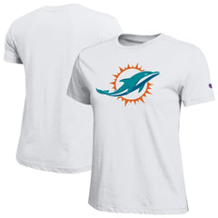 Miami Dolphins Champion Women's Logo T-Shirt - White T-shirts