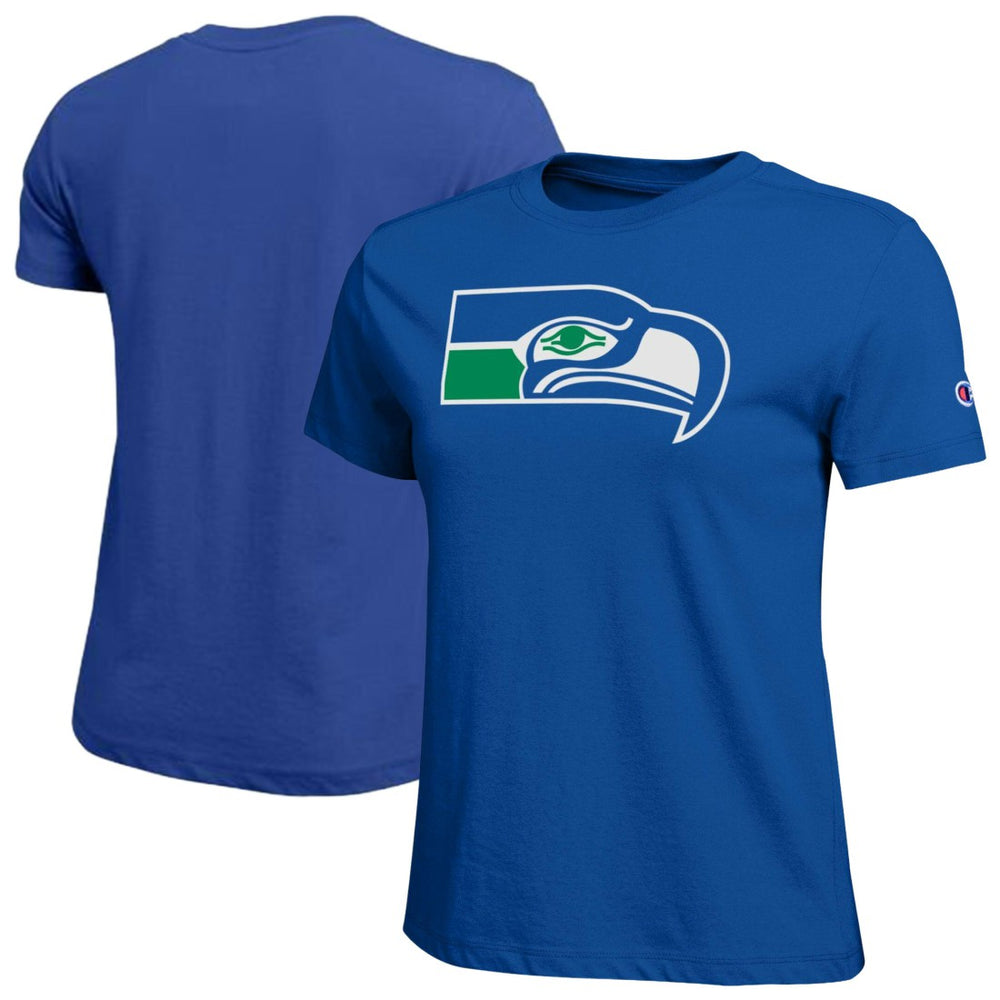 Seattle Seahawks Champion Women's Logo T-Shirt - Royal T-shirts