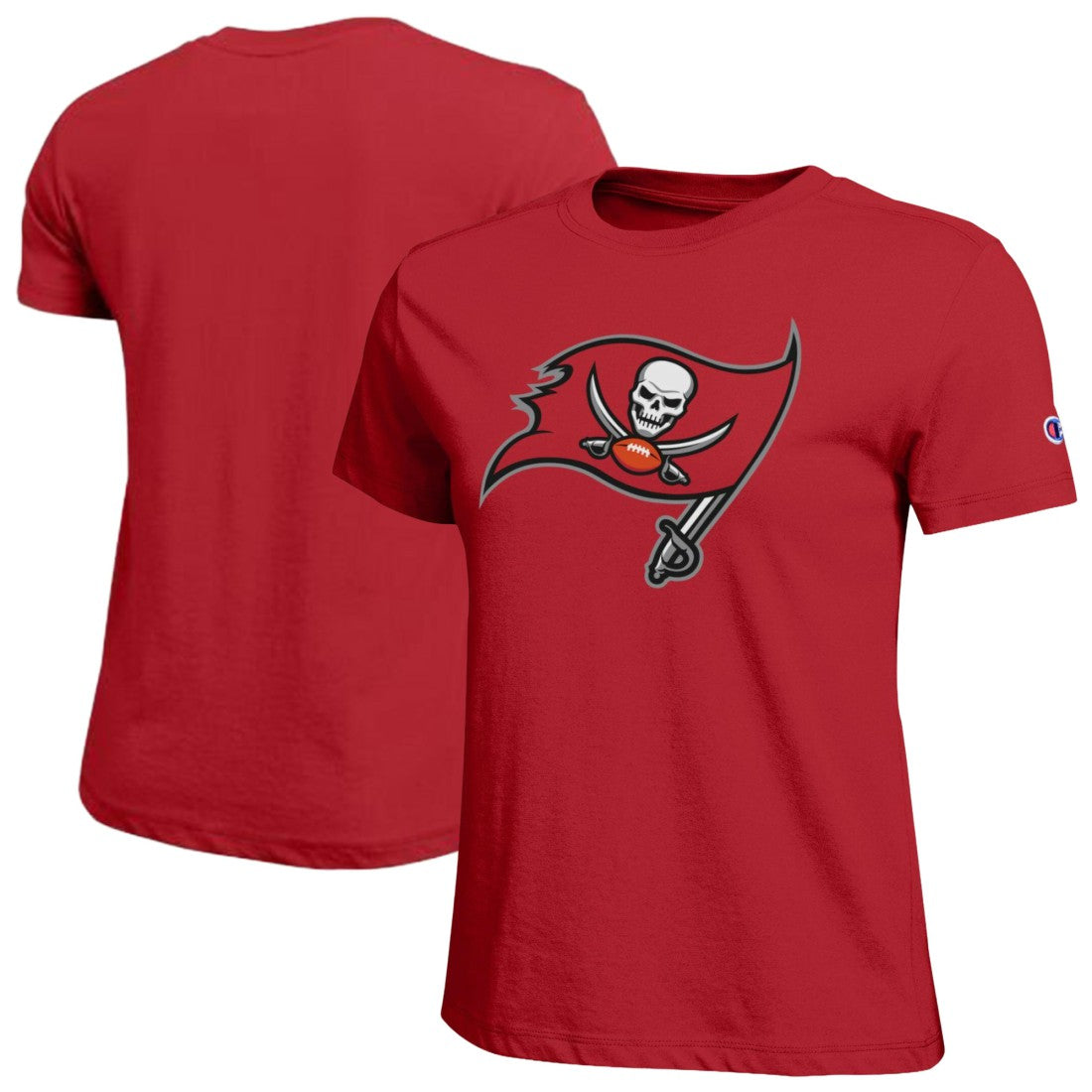 Tampa Bay Buccaneers Champion Women's Logo T-Shirt - Red T-shirts