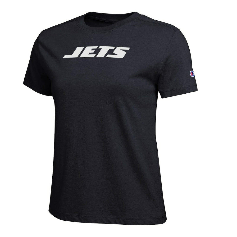 New York Jets Champion Women's Logo T-Shirt - Black T-shirts