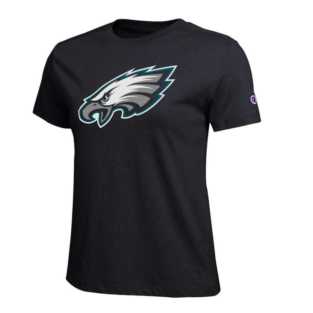 Philadelphia Eagles Champion Women's Logo T-Shirt - Black T-shirts