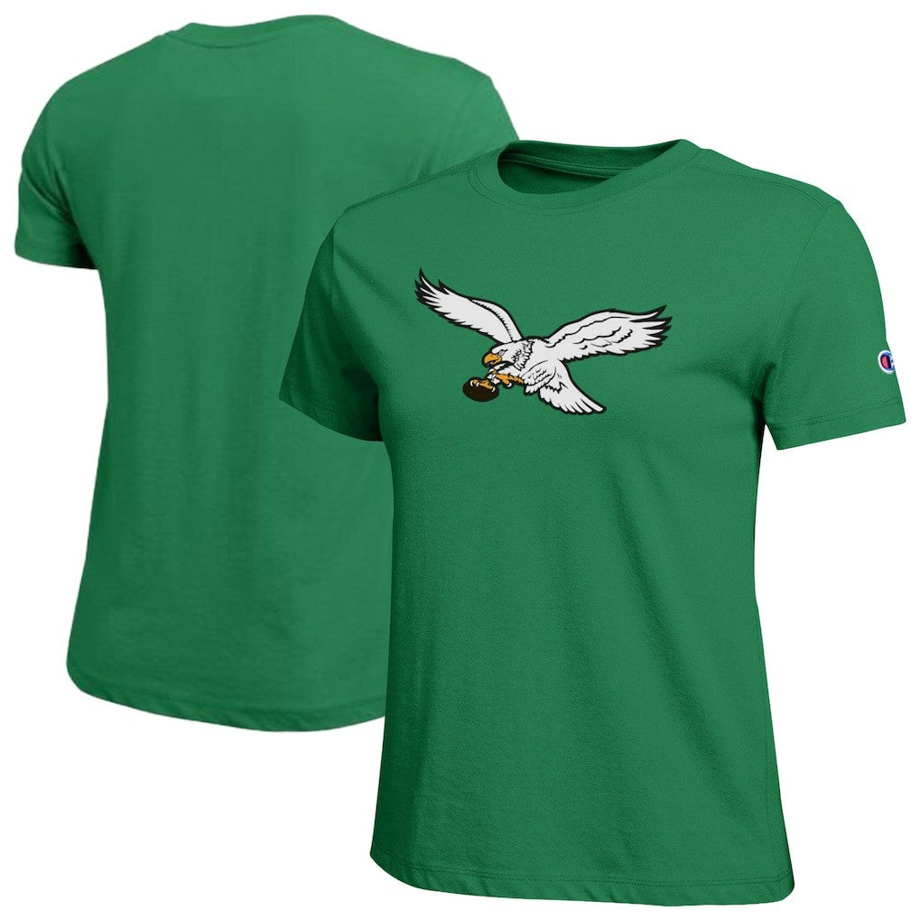 Philadelphia Eagles Champion Women's Logo T-Shirt - Kelly Green T-shirts