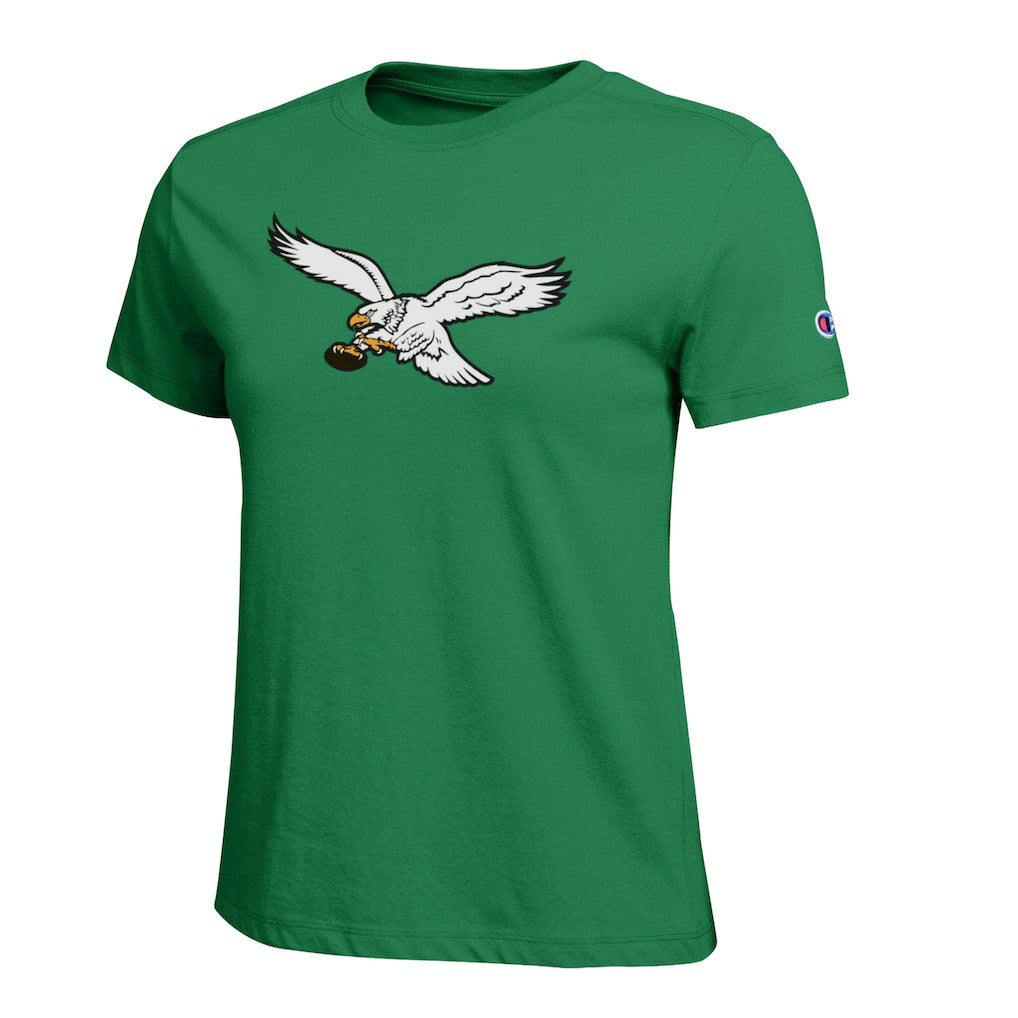 Philadelphia Eagles Champion Women's Logo T-Shirt - Kelly Green T-shirts