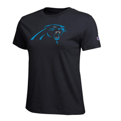Carolina Panthers Champion Women's Logo T-Shirt - Black T-shirts