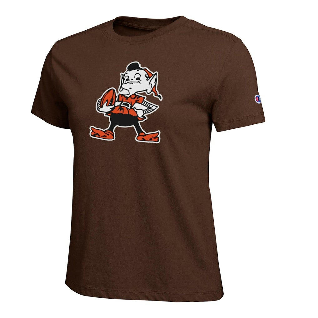 Cleveland Browns Champion Women's Logo T-Shirt - Brown T-shirts