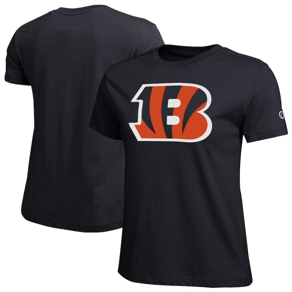 Cincinnati Bengals Champion Women's Logo T-Shirt - Black T-shirts