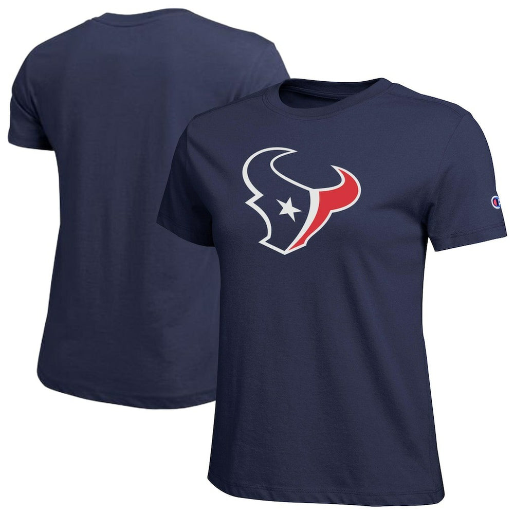 Houston Texans Champion Women's Logo T-Shirt - Navy T-shirts