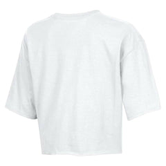 Chicago Bears Champion Women's Boyfriend Cropped T-Shirt - White T-shirts