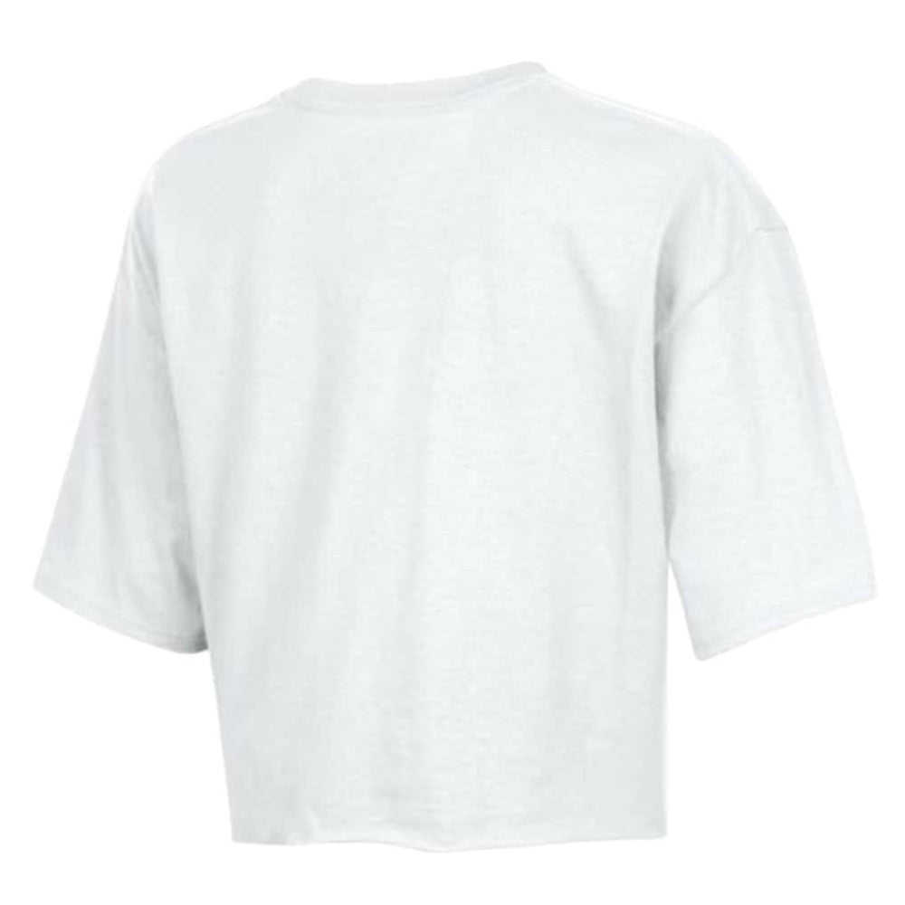 Carolina Panthers Champion Women's Boyfriend Cropped T-Shirt - White T-shirts