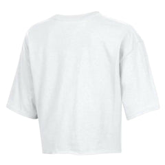 Carolina Panthers Champion Women's Boyfriend Cropped T-Shirt - White T-shirts