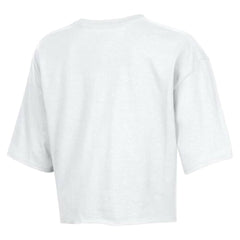 Cleveland Browns Champion Women's Boyfriend Cropped T-Shirt - White T-shirts