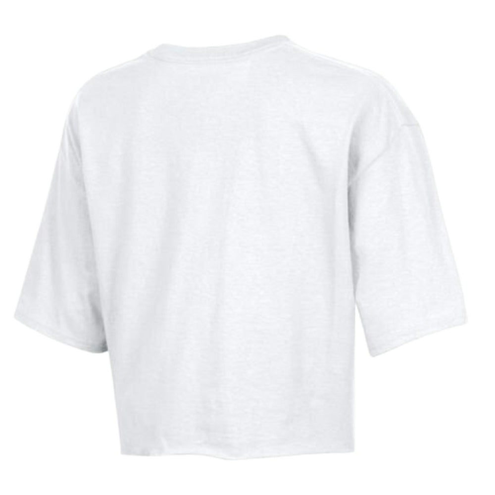 Green Bay Packers Champion Women's Boyfriend Cropped T-Shirt - White T-shirts