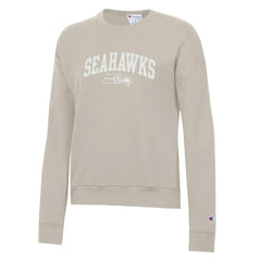 Seattle Seahawks Champion Women's Powerblend Cocoa Butter Fleece Sweatshirt - Light Brown Sweatshirts