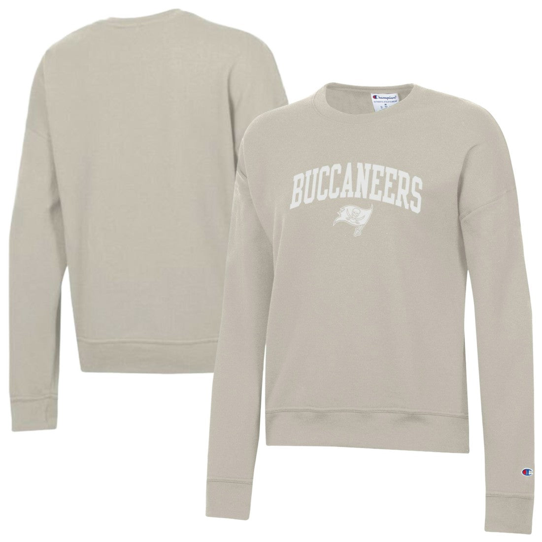 Tampa Bay Buccaneers Champion Women's Powerblend Cocoa Butter Fleece Sweatshirt - Light Brown Sweatshirts