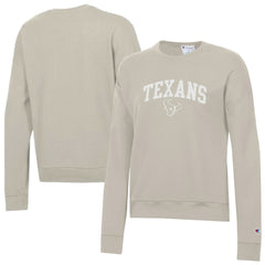 Houston Texans Champion Women's Powerblend Cocoa Butter Fleece Sweatshirt - Light Brown Sweatshirts