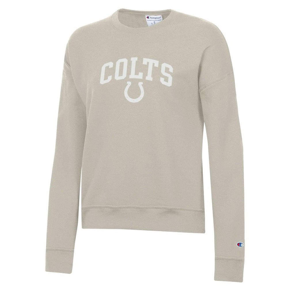 Indianapolis Colts Champion Women's Powerblend Cocoa Butter Fleece Sweatshirt - Light Brown Sweatshirts