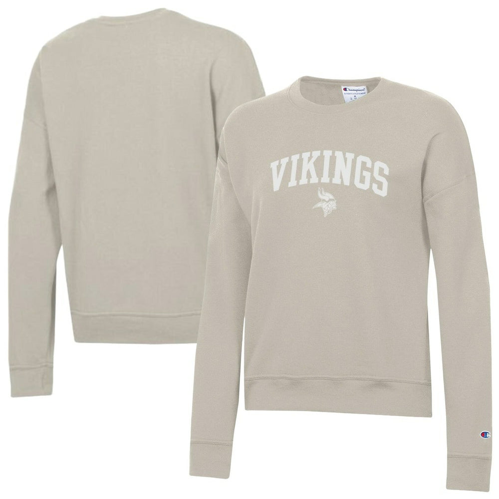 Minnesota Vikings Champion Women's Powerblend Cocoa Butter Fleece Sweatshirt - Light Brown Sweatshirts