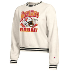 Tampa Bay Buccaneers Champion Women's Reverse Weave Fleece Sweatshirt - Cream Sweatshirts