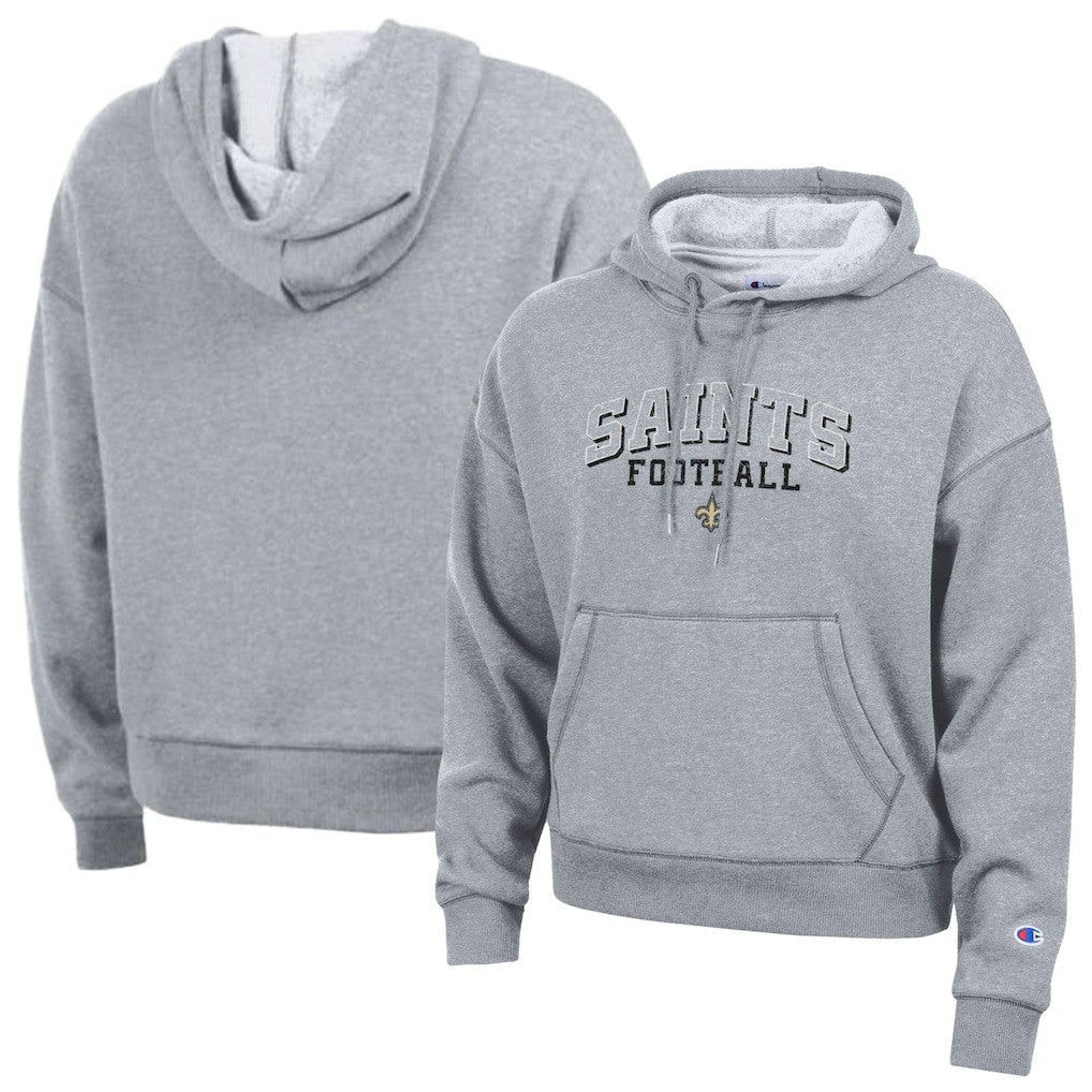 New Orleans Saints Champion Women's Triumph Tri-Blend Hoodie - Gray Hoodies