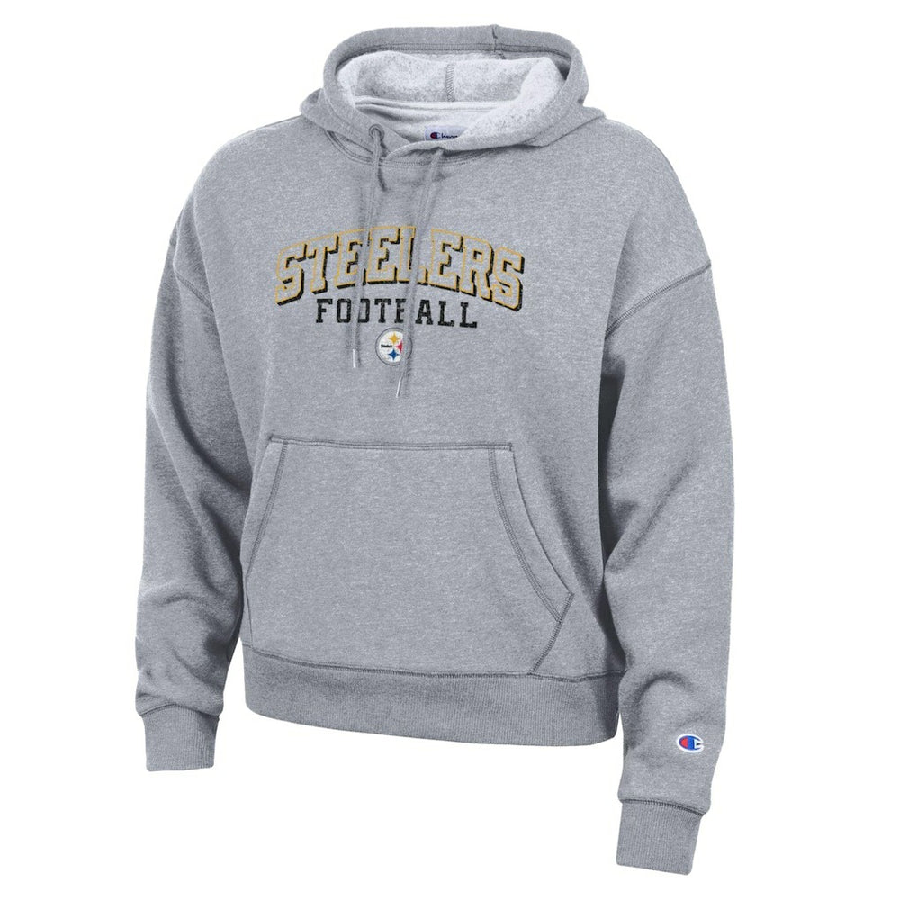 Pittsburgh Steelers Champion Women's Triumph Tri-Blend Hoodie - Gray Hoodies