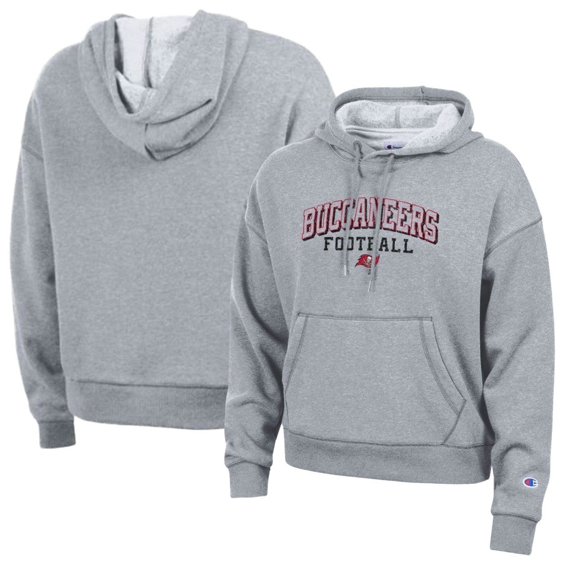 Tampa Bay Buccaneers Champion Women's Triumph Tri-Blend Hoodie - Gray Hoodies