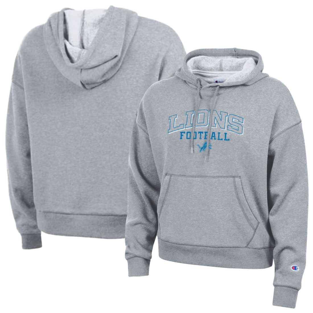 Detroit Lions Champion Women's Triumph Tri-Blend Hoodie - Gray Hoodies