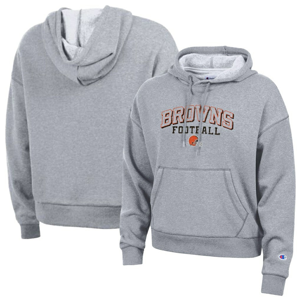 Cleveland Browns Champion Women's Triumph Tri-Blend Hoodie - Gray Hoodies