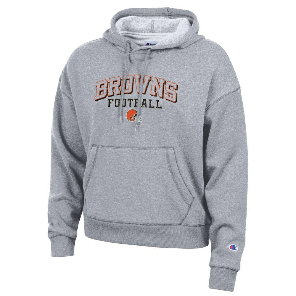 Cleveland Browns Champion Women's Triumph Tri-Blend Hoodie - Gray Hoodies