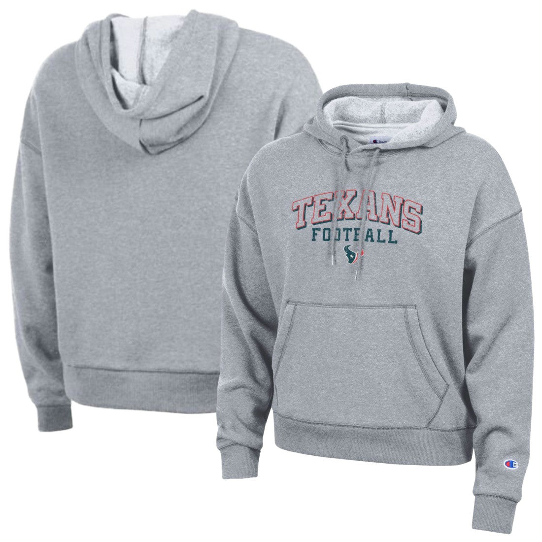 Houston Texans Champion Women's Triumph Tri-Blend Hoodie - Gray Hoodies