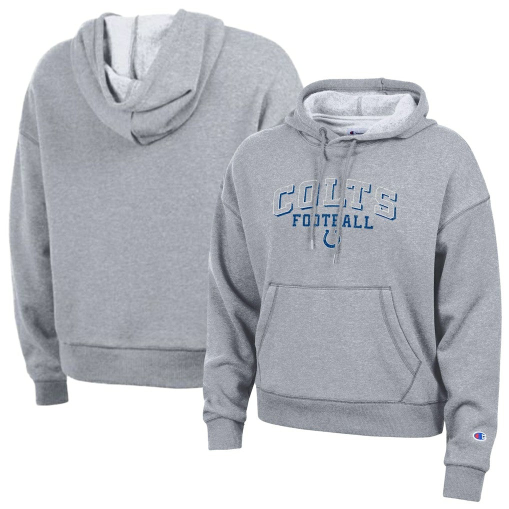 Indianapolis Colts Champion Women's Triumph Tri-Blend Hoodie - Gray Hoodies