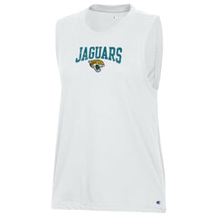 Jacksonville Jaguars Champion Women's Muscle Tank Top - White Tops