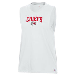 Kansas City Chiefs Champion Women's Muscle Tank Top - White Tops