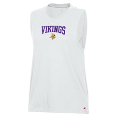 Minnesota Vikings Champion Women's Muscle Tank Top - White Tops