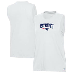 New England Patriots Champion Women's Muscle Tank Top - White Tops
