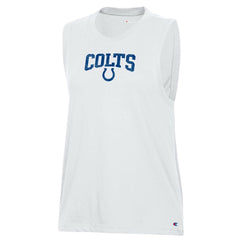 Indianapolis Colts Champion Women's Muscle Tank Top - White Tops