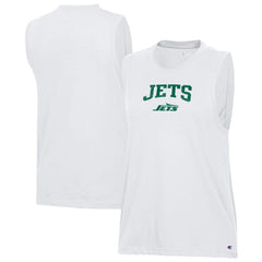 New York Jets Champion Women's Muscle Tank Top - White Tops
