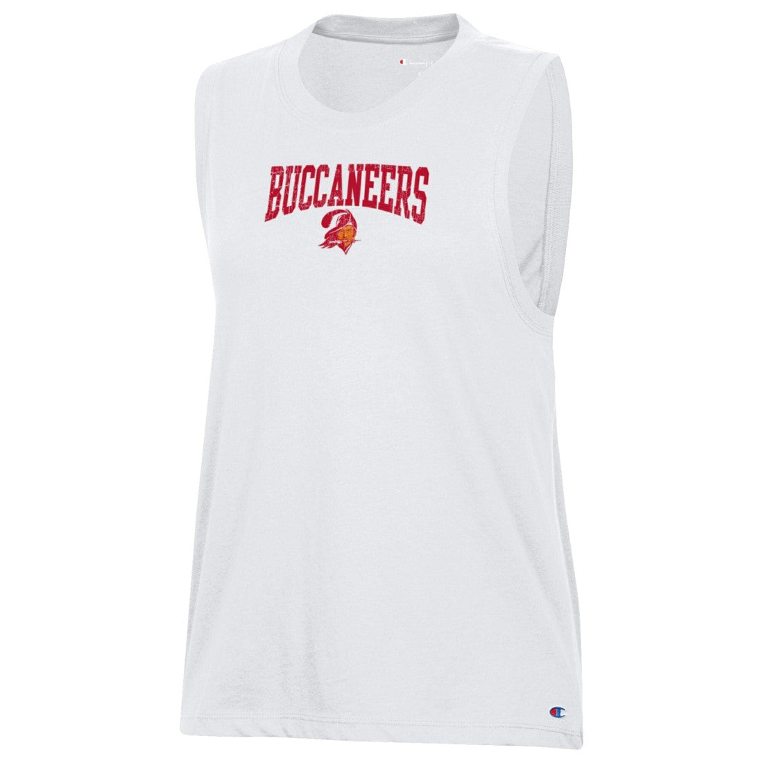 Tampa Bay Buccaneers Champion Women's Muscle Tank Top - White Tops