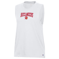 Tampa Bay Buccaneers Champion Women's Muscle Tank Top - White Tops