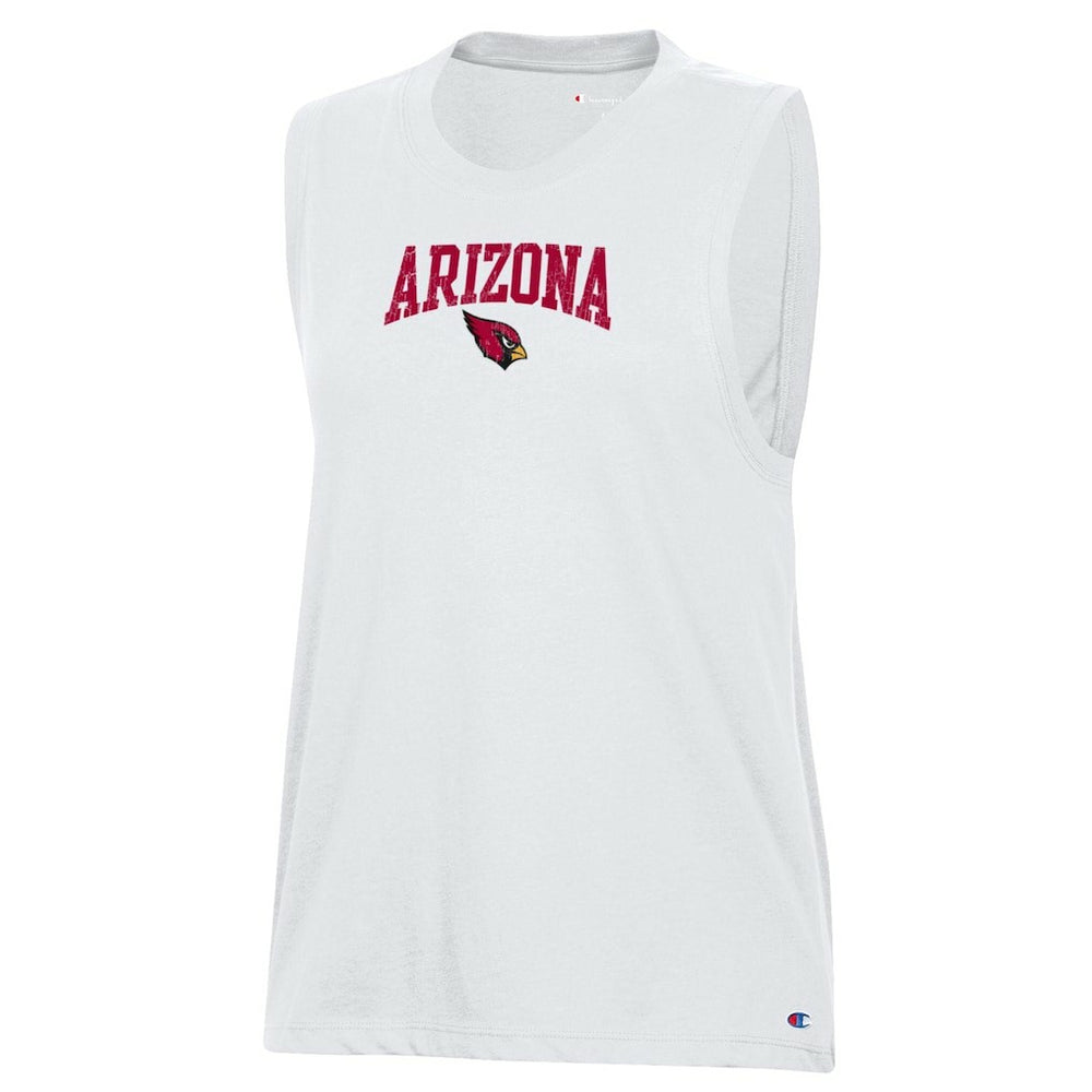 Arizona Cardinals Champion Women's Muscle Tank Top - White Tops