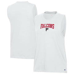 Atlanta Falcons Champion Women's Muscle Tank Top - White Tops