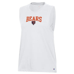 Chicago Bears Champion Women's Muscle Tank Top - White Tops