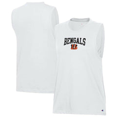 Cincinnati Bengals Champion Women's Muscle Tank Top - White Tops