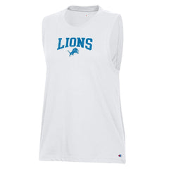 Detroit Lions Champion Women's Muscle Tank Top - White Tops