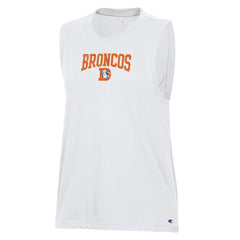 Denver Broncos Champion Women's Muscle Tank Top - White Tops