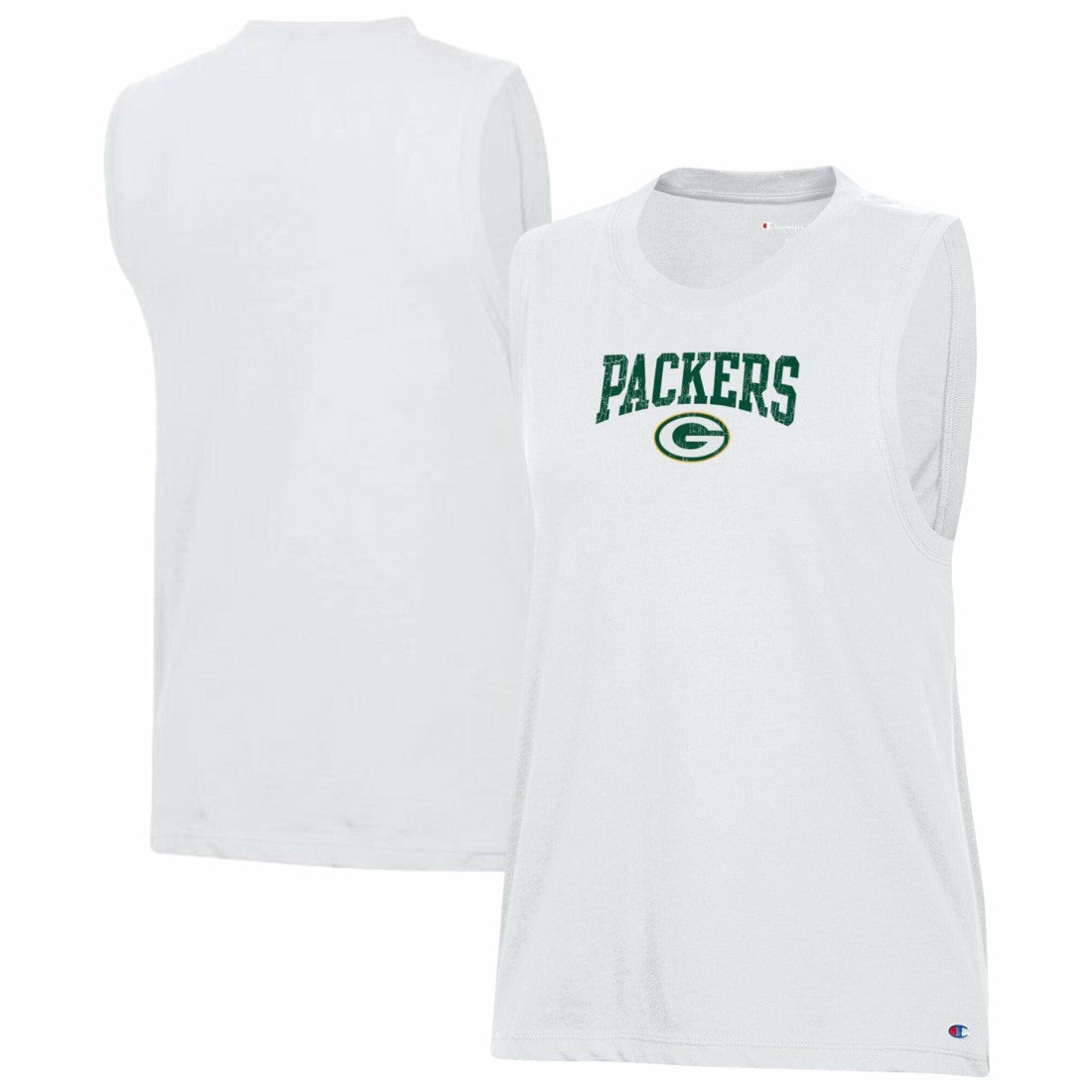 Green Bay Packers Champion Women's Muscle Tank Top - White Tops