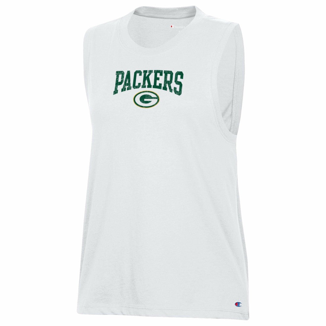 Green Bay Packers Champion Women's Muscle Tank Top - White Tops